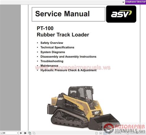 terex rubber track loader manual